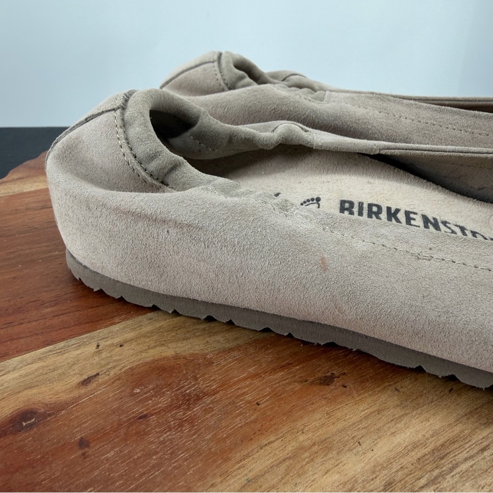 Birkenstock Celina suede ballet flats in a taupe or beige color 36 US 5 - Picture 2 of 9